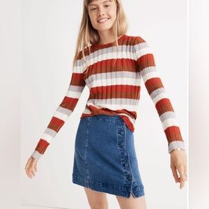 Madewell Clarkwell Pullover Sweater in Stripe J8990